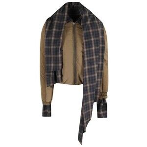 Marbell Cropped Check Pattern Jacket - NWT